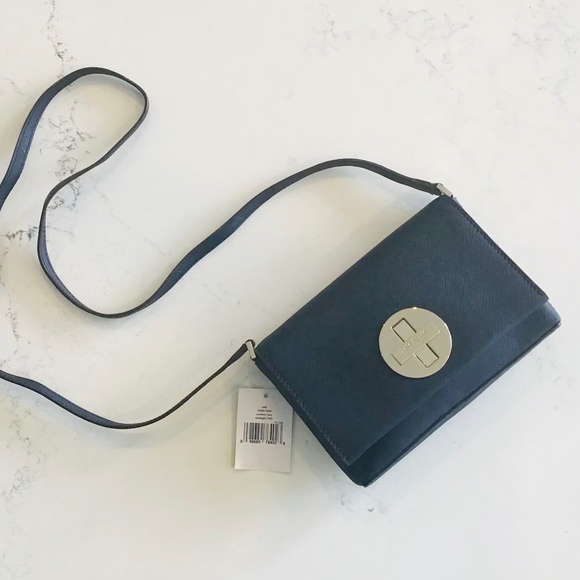 kate spade Handbags - KATE SPADE midnight blue crossbody bag, Newbury Lane in Saffiano leather BNWT